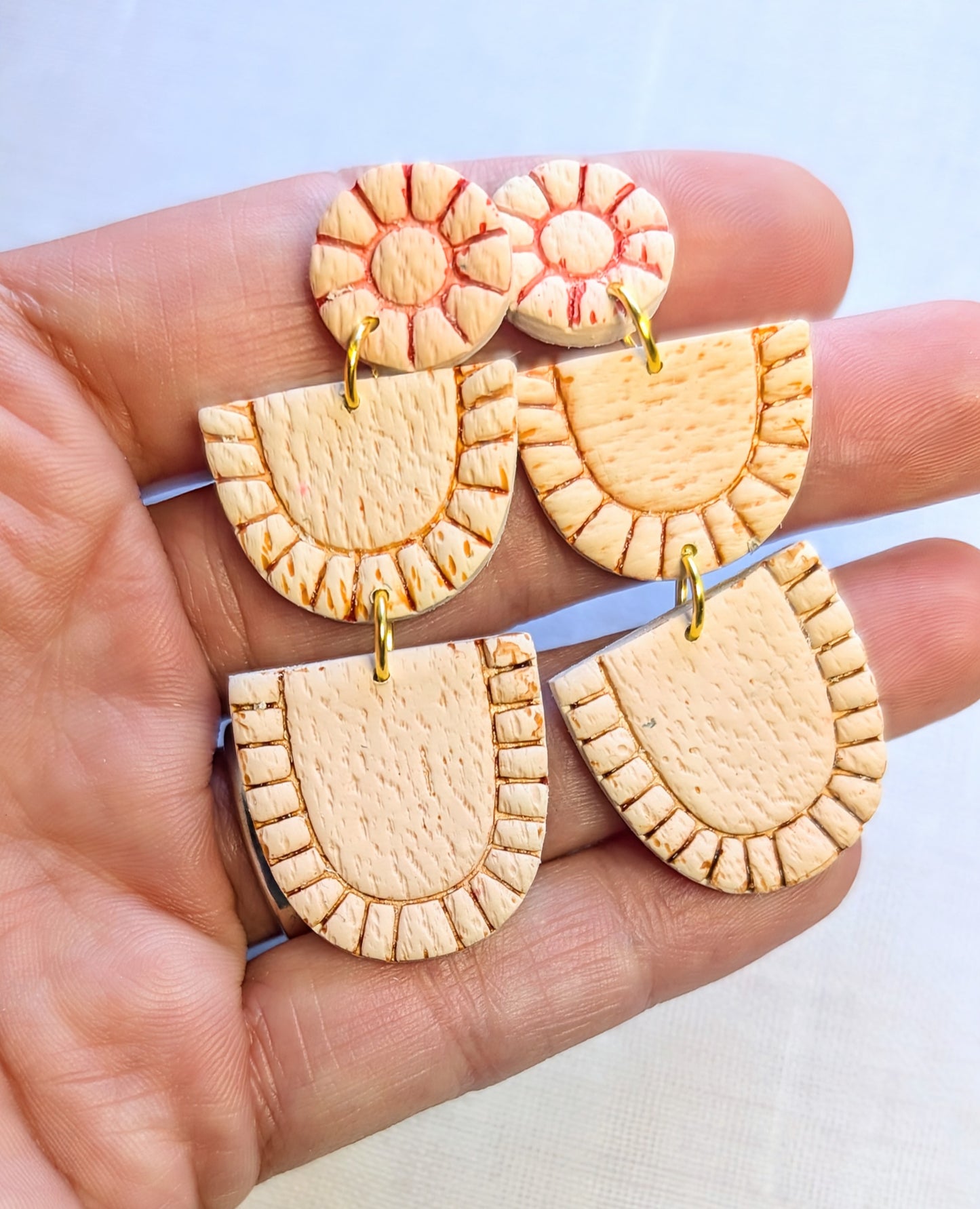 Ivory Boho Dangle Earrings