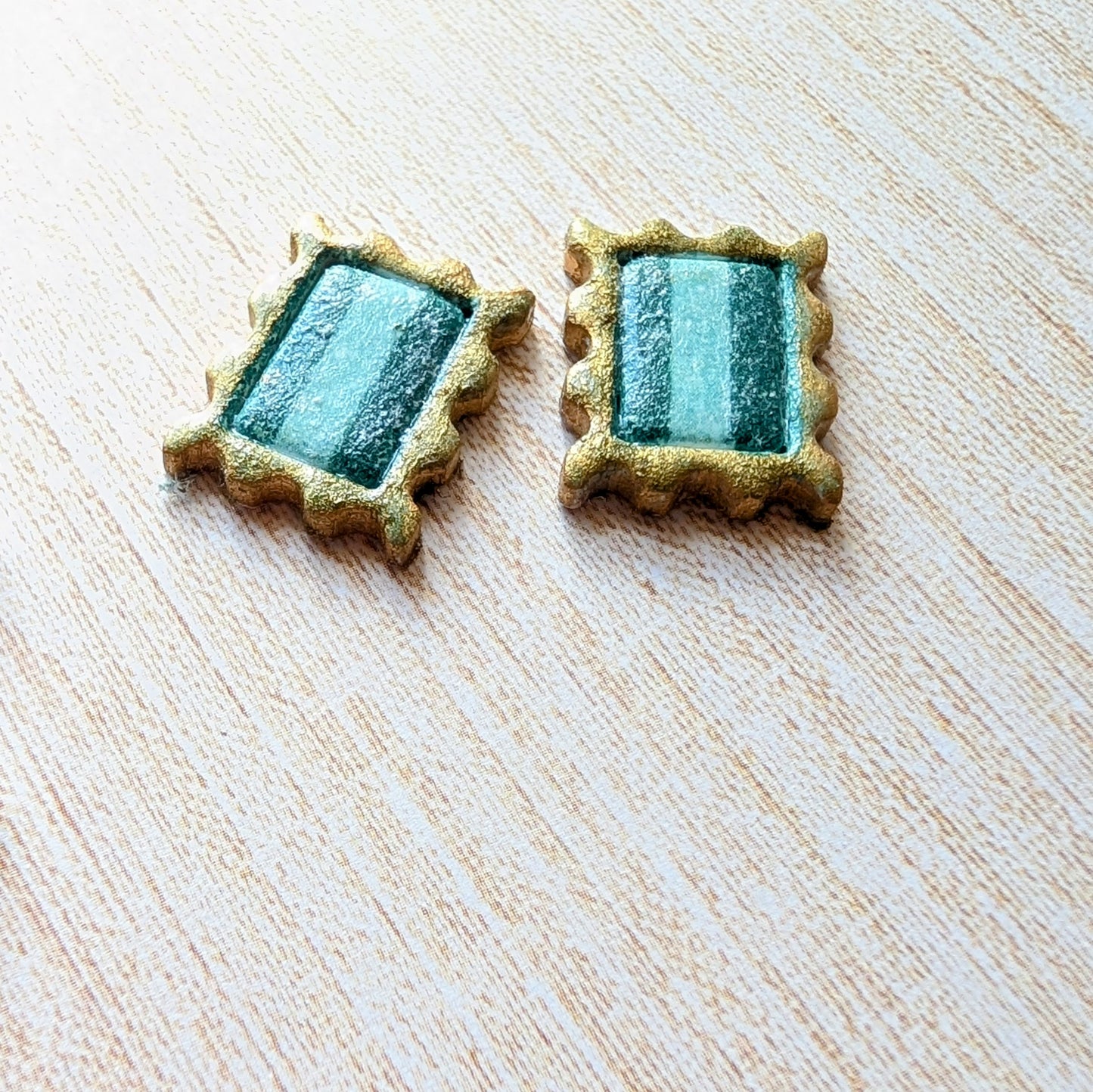 Boho Stripe Stud Earrings