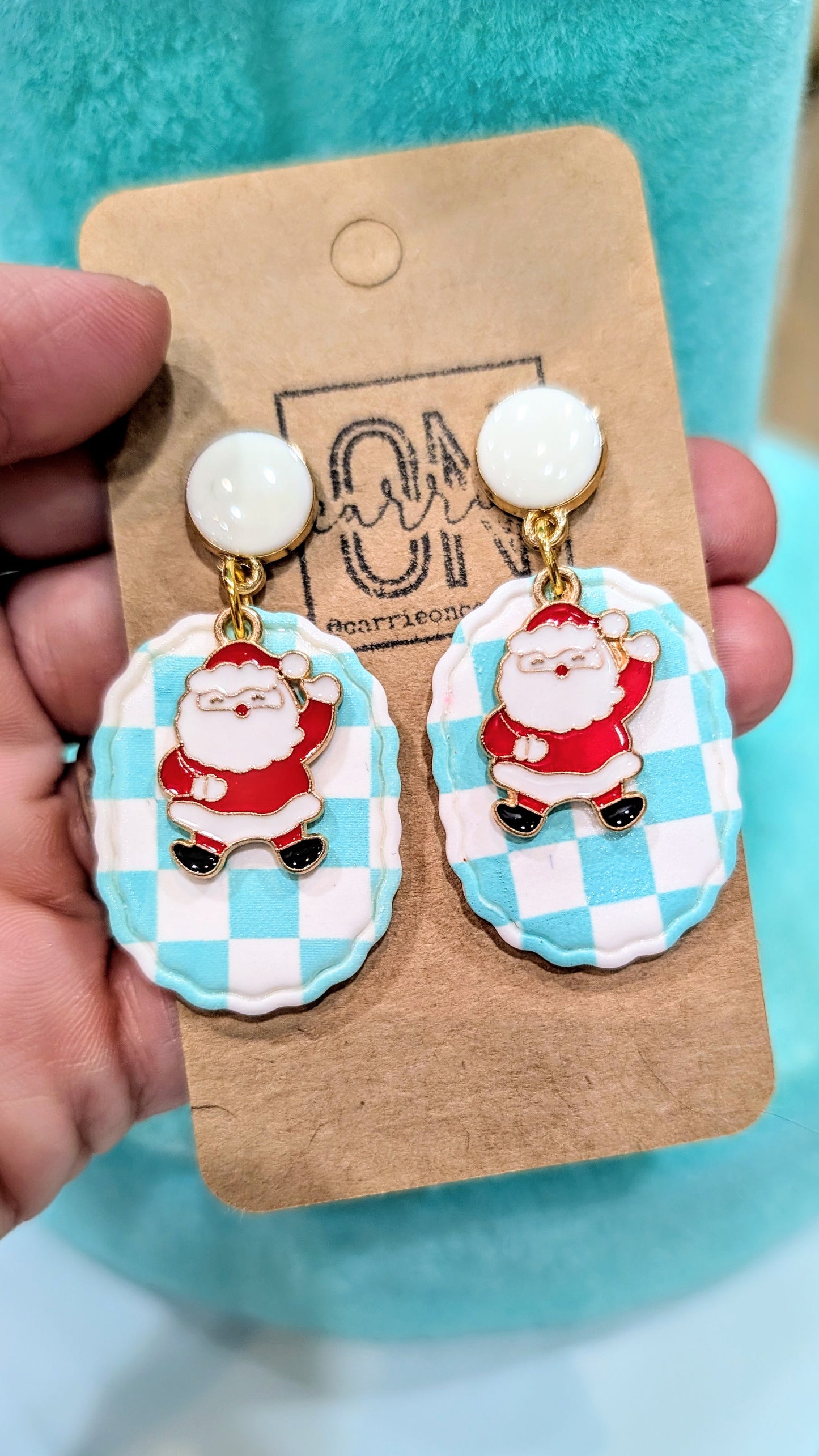 Christmas Scallop Dangles