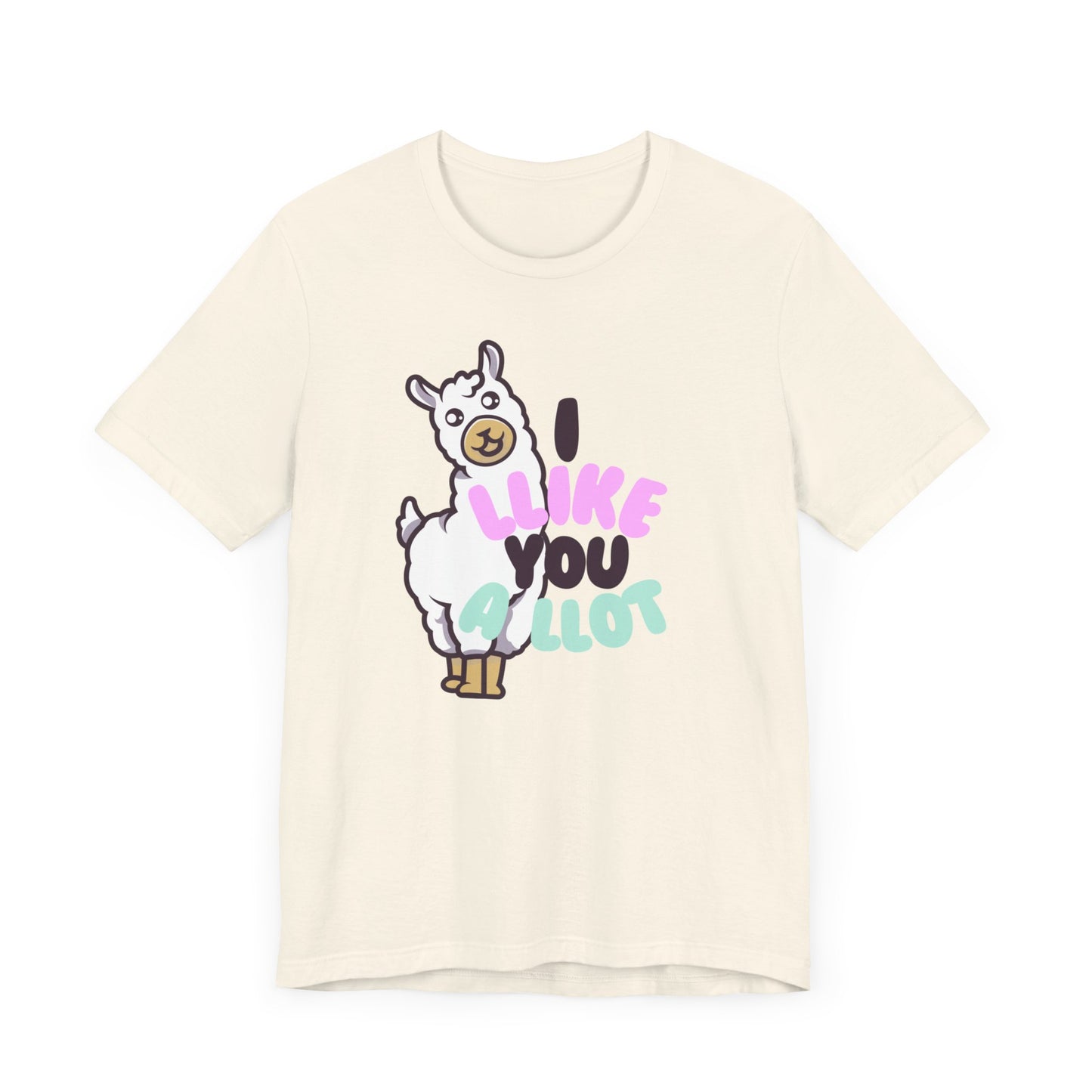 I Llike You A Llot Llama Unisex Jersey Short Sleeve Tee