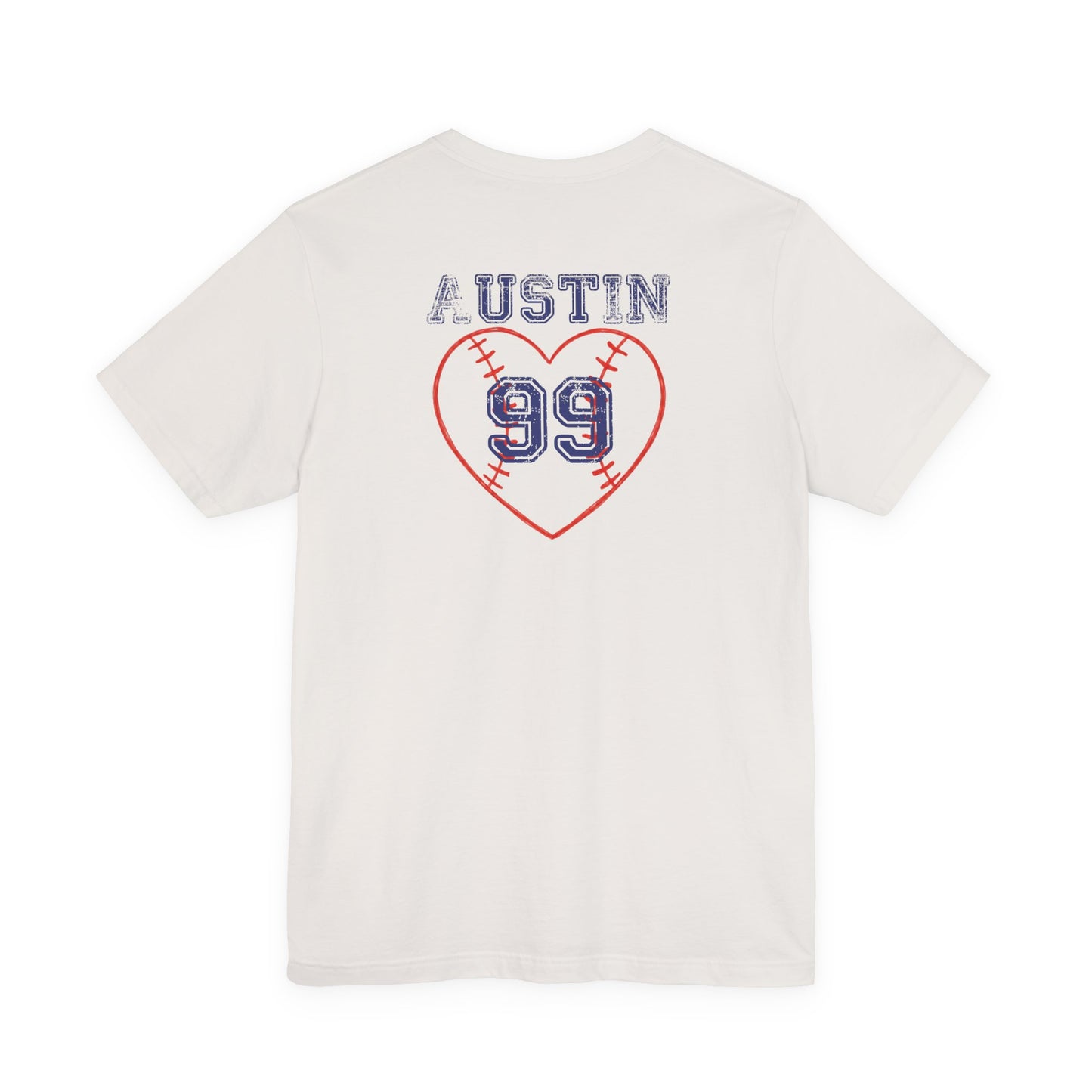 Titans Mom Baseball T-Shirt - Heart Stitch Back Tee for Baseball Moms
