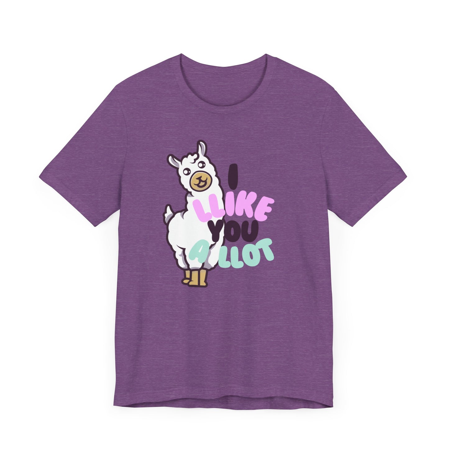 I Llike You A Llot Llama Unisex Jersey Short Sleeve Tee