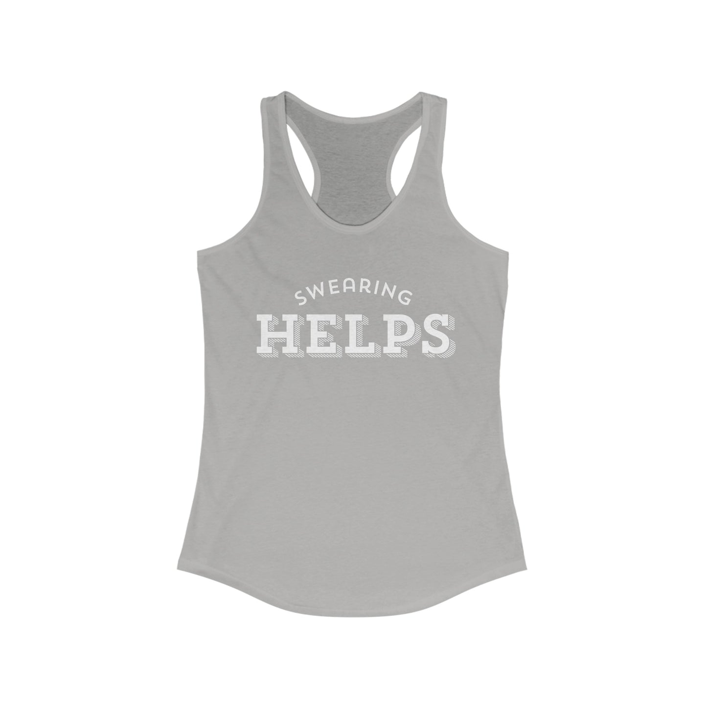 Swearing Helps Women's Ideal Racerback Tank