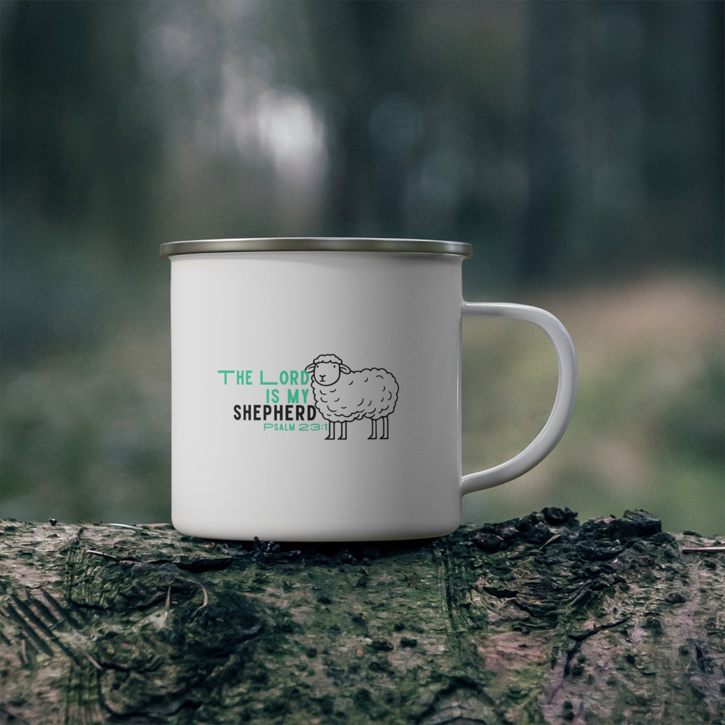 The Lord is My Shepherd 12oz Camping Mug