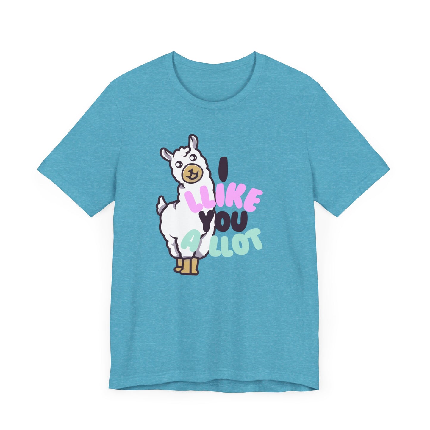 I Llike You A Llot Llama Unisex Jersey Short Sleeve Tee