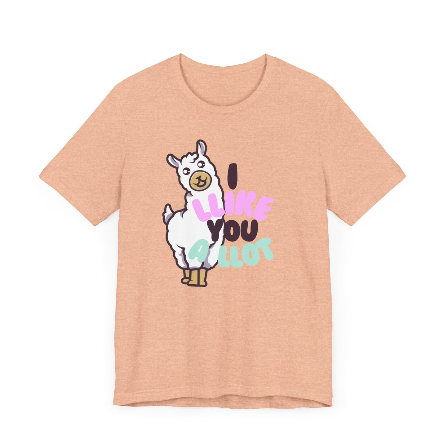 I Llike You A Llot Llama Unisex Jersey Short Sleeve Tee