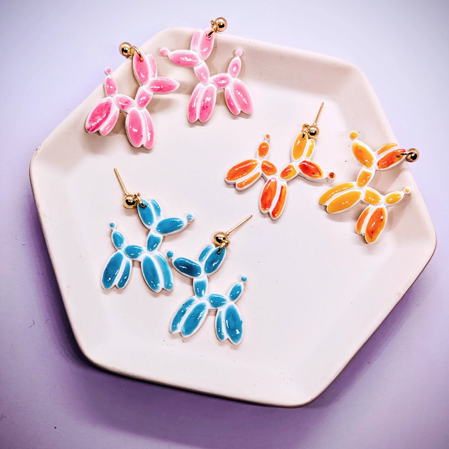 Balloon Dog Earrings