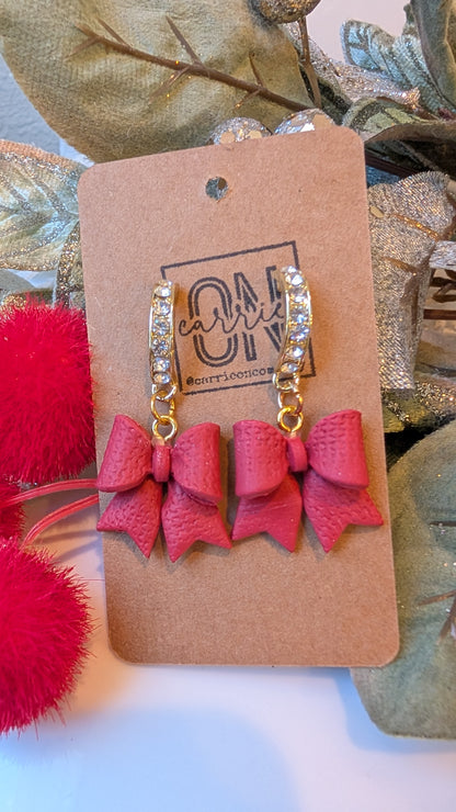 Christmas Bow earrings