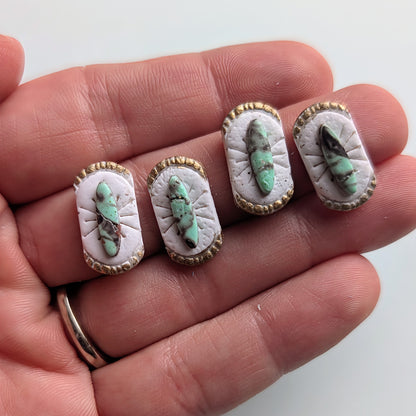 Seaside Aqua Dangles and Studs