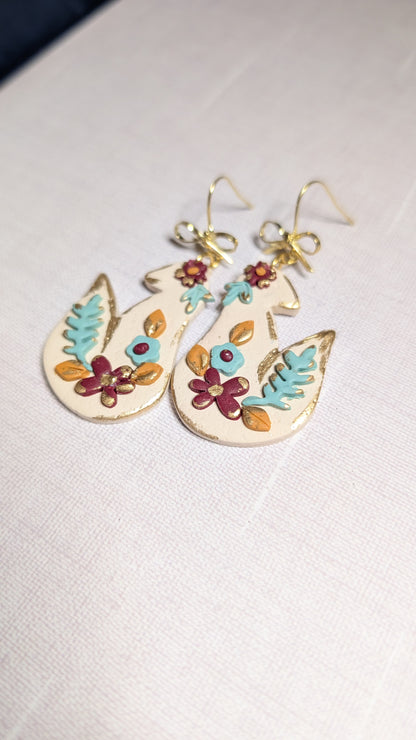 Folk Art Fox Dangles