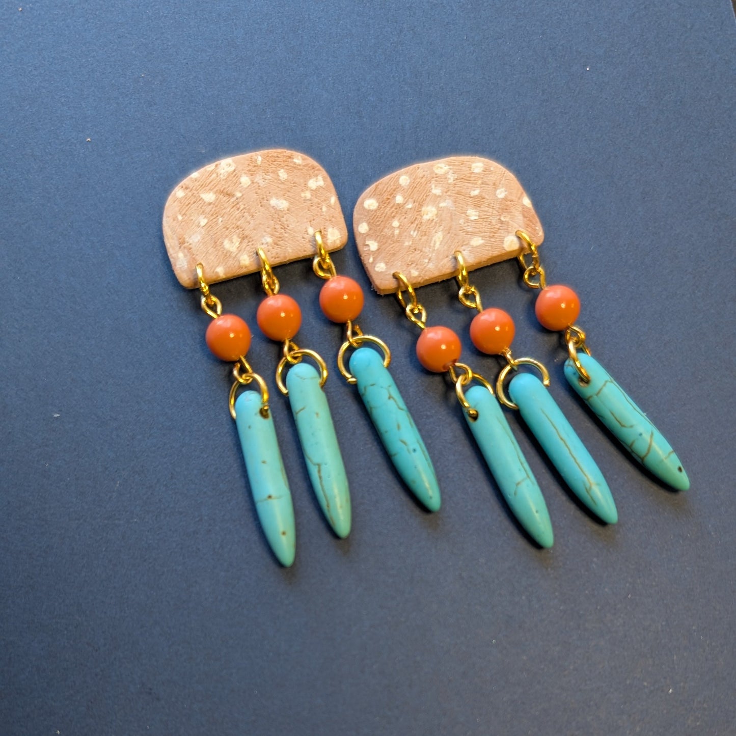 Fawn Beaded Dangles