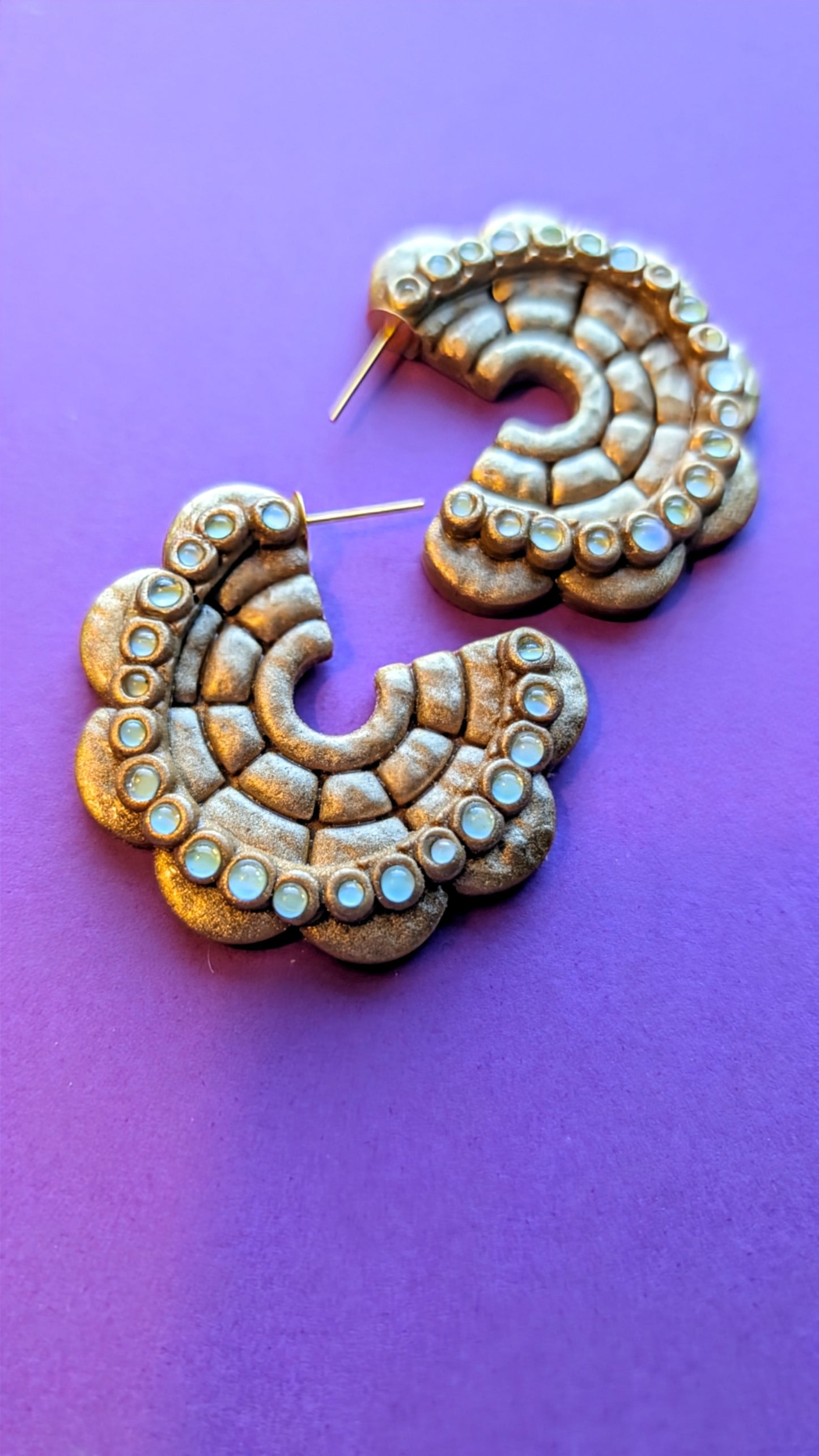 Hammered Gold Earrings
