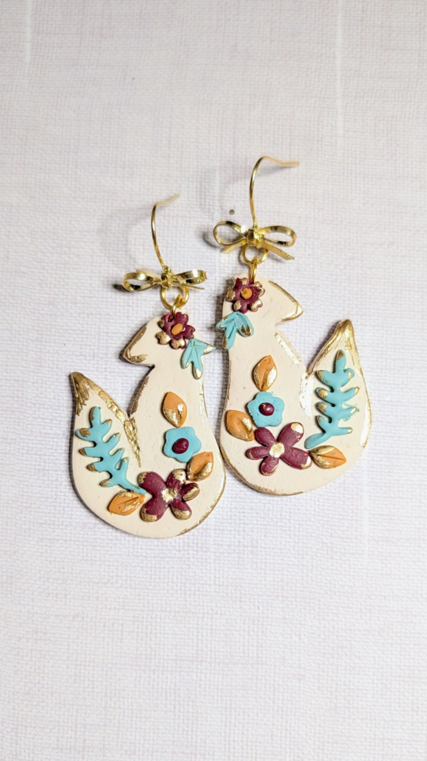 Folk Art Fox Dangles