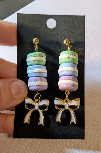Macaron Glitter Dangles