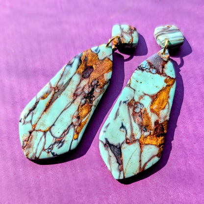 Turquoise Effect Dangles