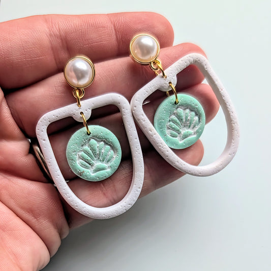Seaside Aqua Dangles and Studs