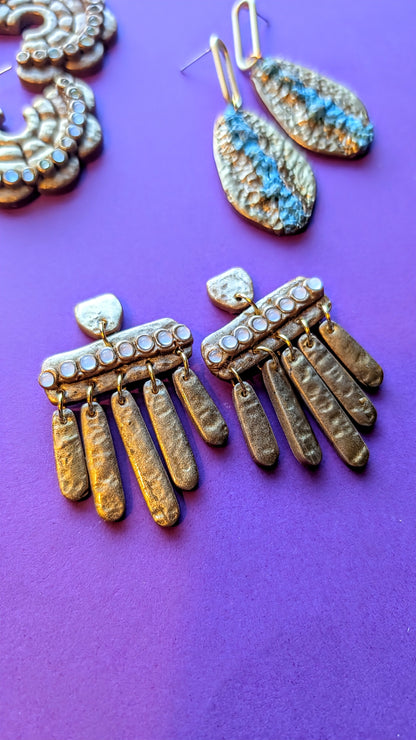 Hammered Gold Earrings