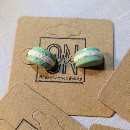 Macaron Glitter Studs