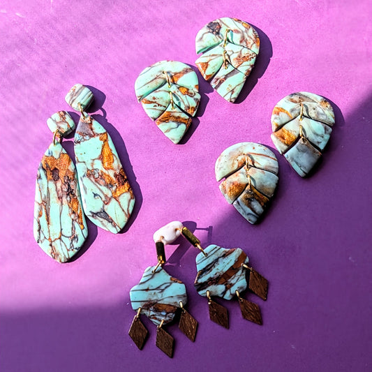 Turquoise Effect Dangles