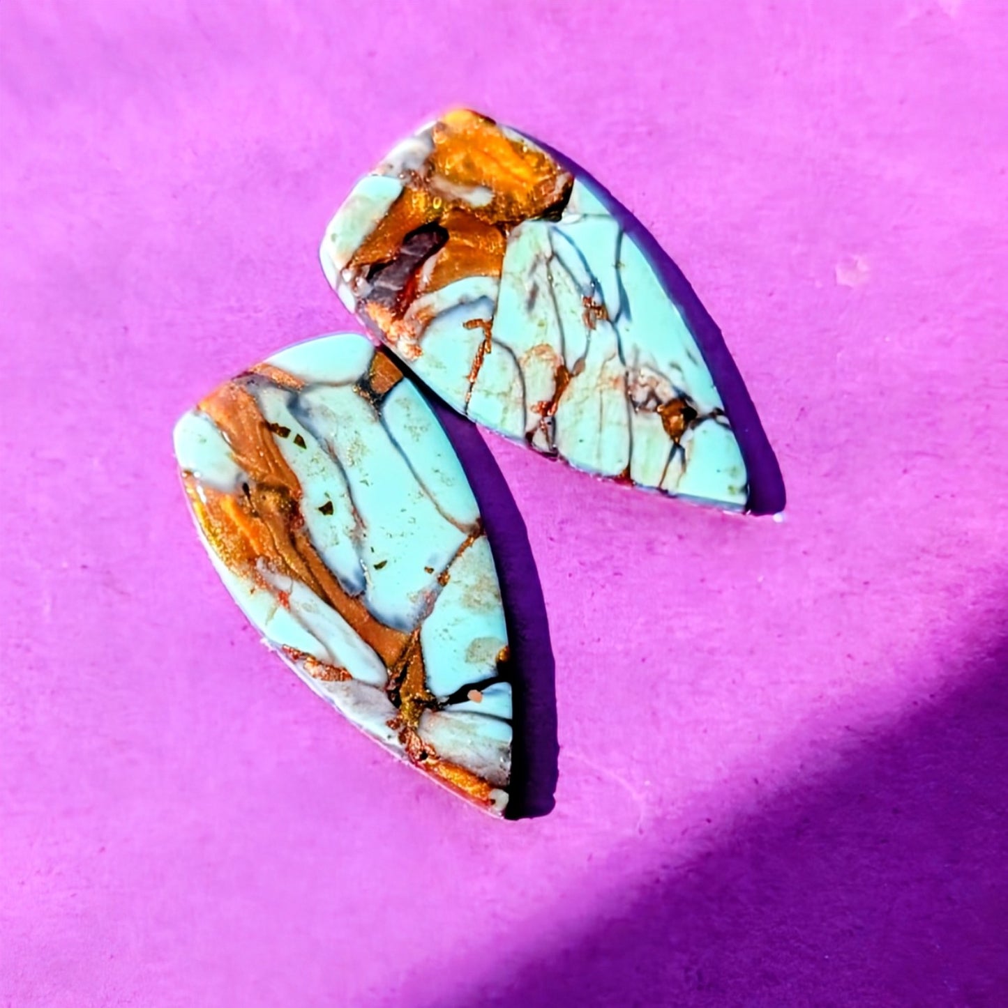 Turquoise Effect Studs