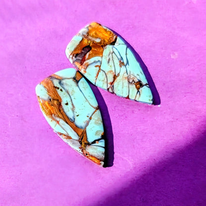 Turquoise Effect Studs