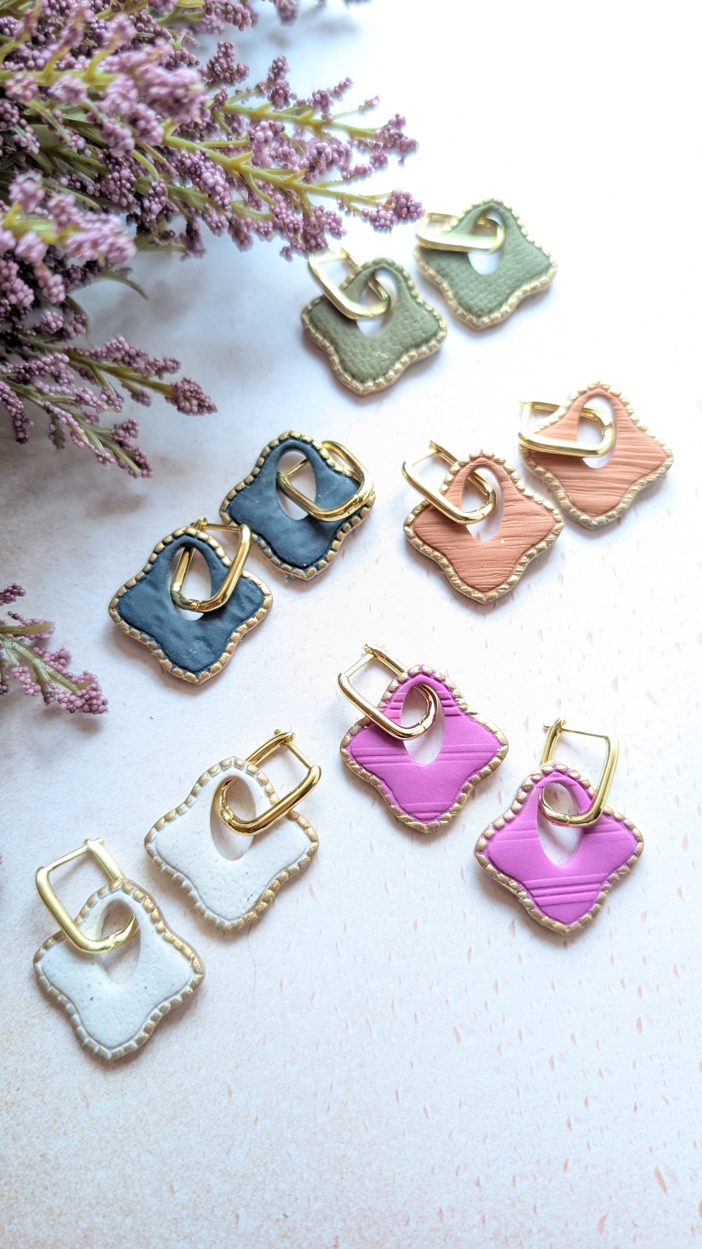 2-in-1! Huggie hoops(can be worn separately) or with interchangeable dangles