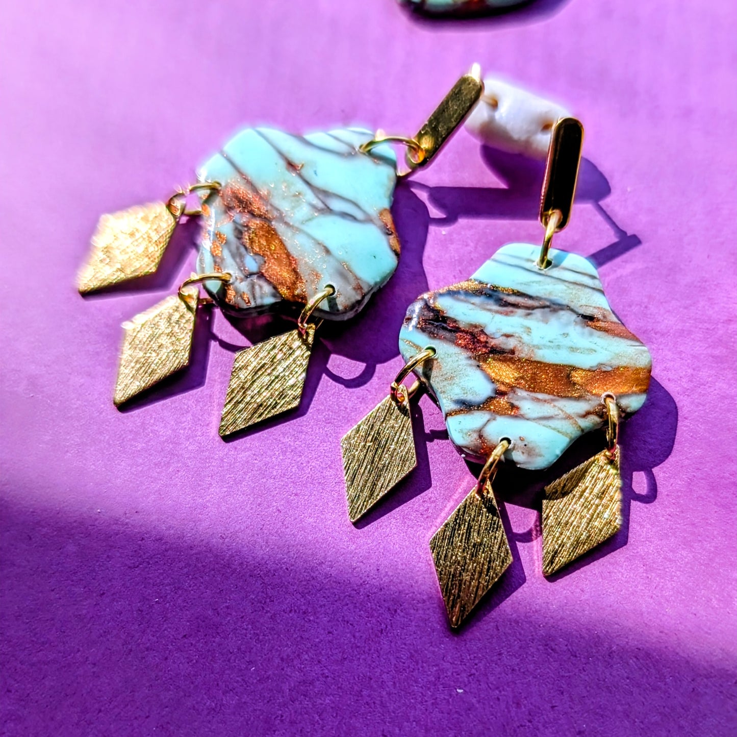 Turquoise Effect Dangles