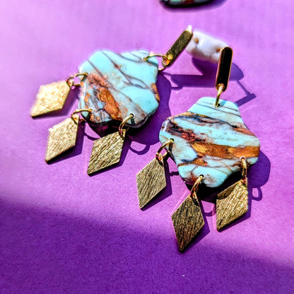 Turquoise Effect Dangles