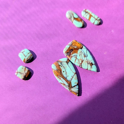 Turquoise Effect Studs