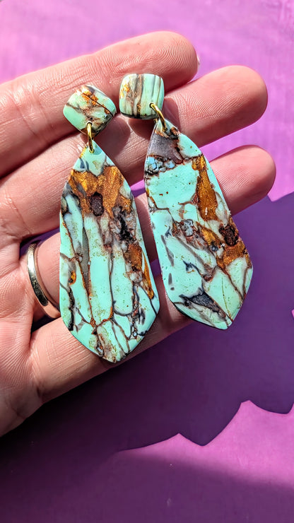 Turquoise Effect Dangles
