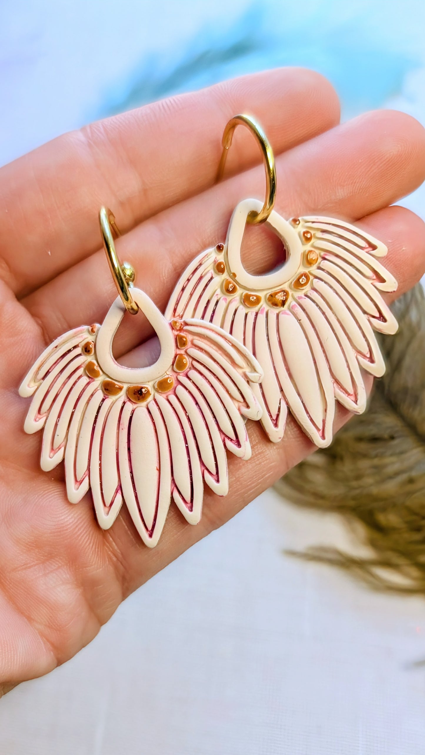 Boho Feather Earrings