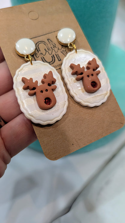 Christmas Scallop Dangles