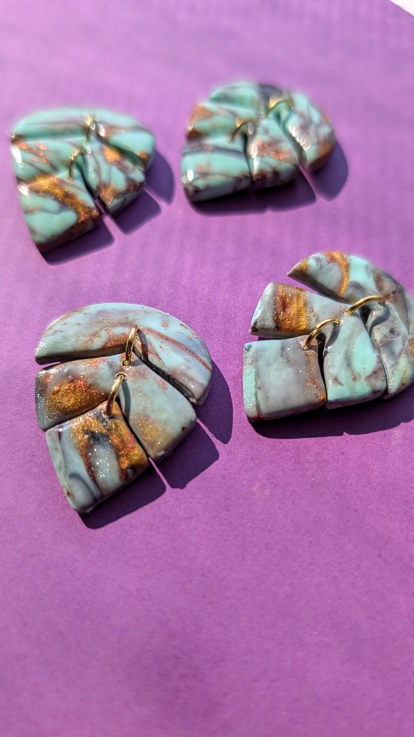 Turquoise Effect Dangles