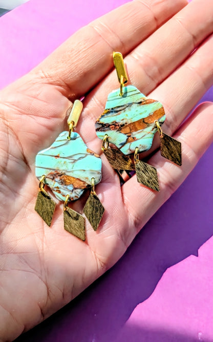 Turquoise Effect Dangles